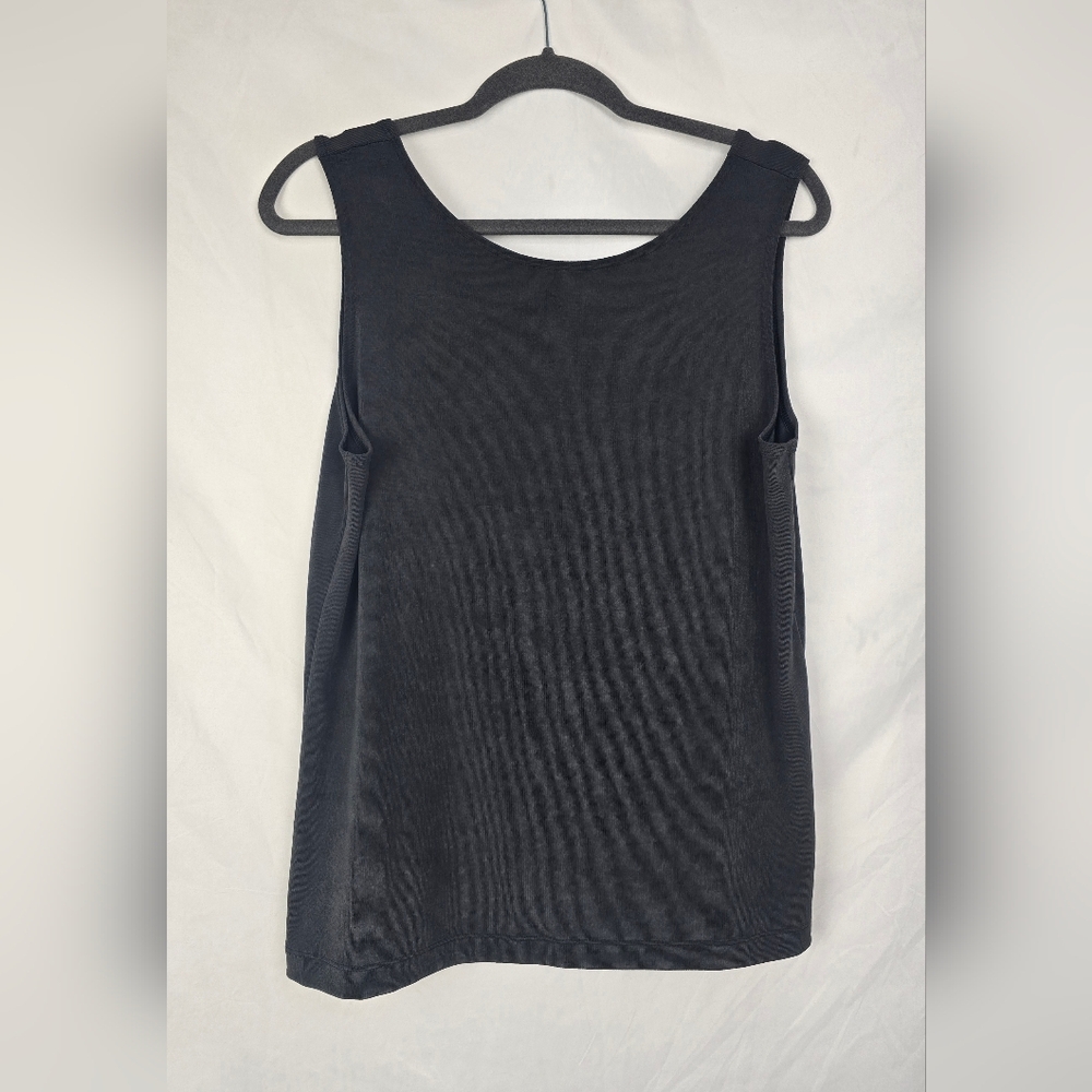Chico's Travelers Slinky Knit Gray Minimalist Boxy Tank Top sz 2 (L/12)